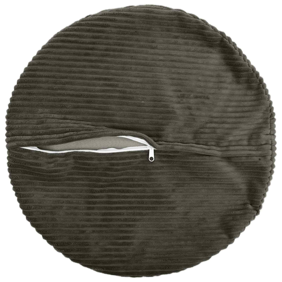 Vidaxl kussensloop 6 pcs heerlen antracietkleurig ø 60 cm corduroy