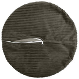 Vidaxl kussensloop 6 pcs heerlen antracietkleurig ø 60 cm corduroy