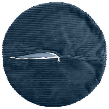 Vidaxl kussensloop 6 pcs heerlen marineblauw ø 60 cm corduroy