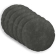 Vidaxl kussensloop 6 pcs heerlen antraciet ø 60 cm microfiber fleece
