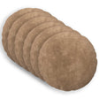 Vidaxl kussensloop 6 pcs heerlen taupe ø 60 cm microfiber fleece