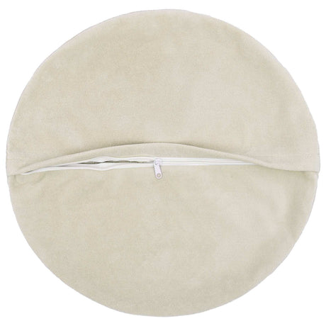 Vidaxl kussensloop 2 pcs heerlen crèmekleurig ø 60 cm