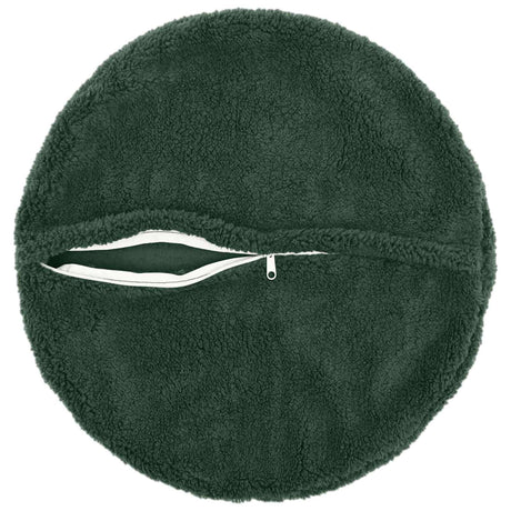 Vidaxl kussensloop 6 pcs heerlen donkergroen ø 60 cm bouclé