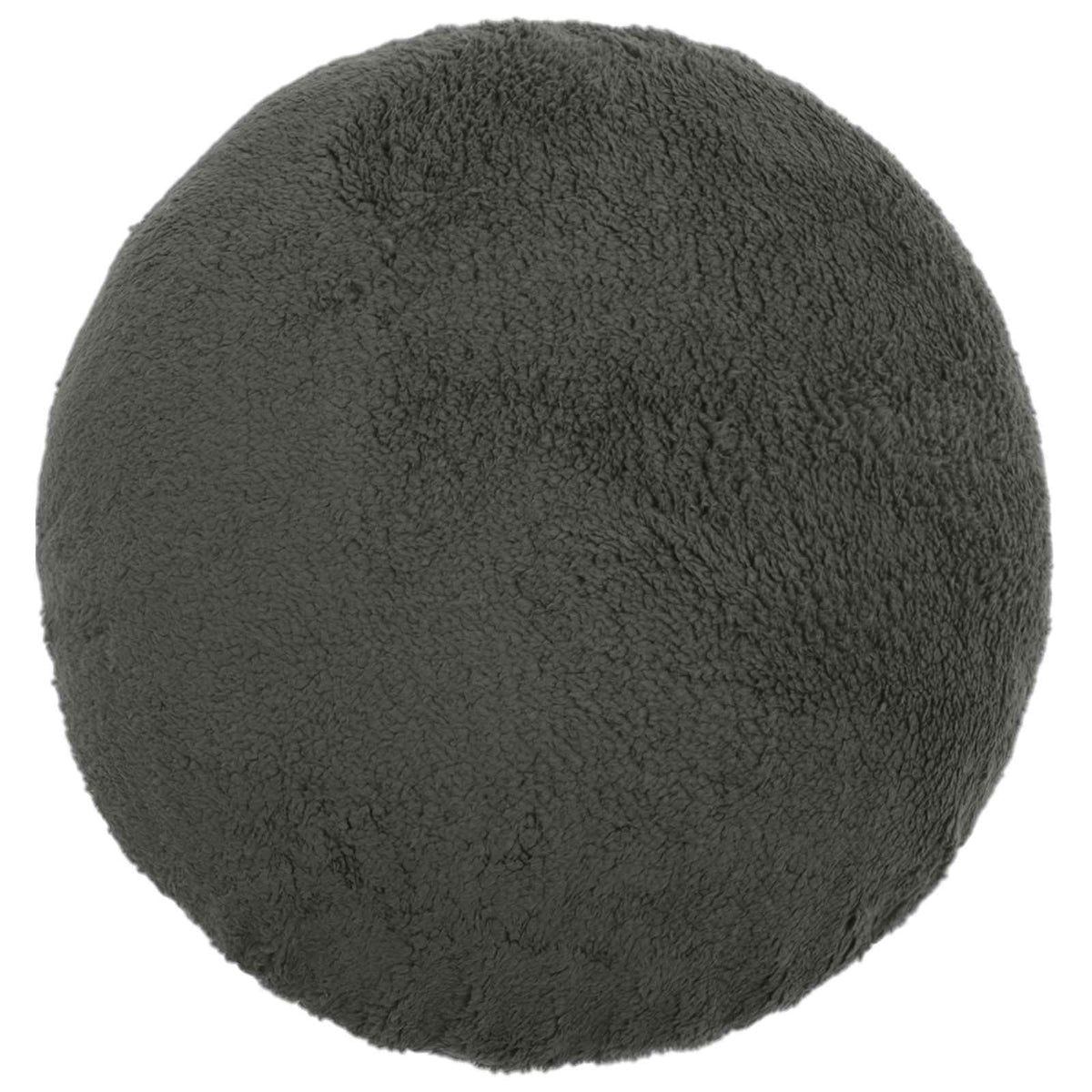 Vidaxl kussensloop 2 pcs heerlen donkergrijs ø 60 cm bouclé