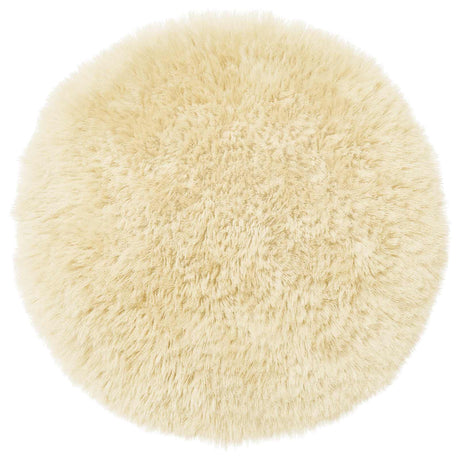 Vidaxl kussensloop 6 pcs heerlen crèmekleurig ø 60 cm pv fleece