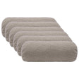 Vidaxl kussensloop 6 pcs heerlen lichtgrijs ø 15 x 40 cm bouclé
