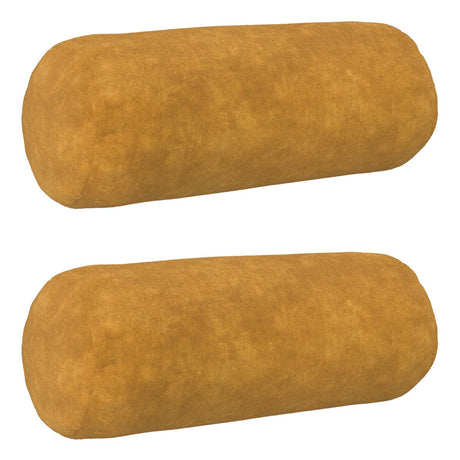 Vidaxl kussensloop 2 pcs heerlen geel ø 15 x 40 cm microfiber fleece