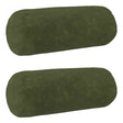 Vidaxl kussensloop 2 pcs heerlen groen ø 15 x 40 cm microfiber fleece