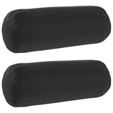 Vidaxl kussensloop 2 pcs heerlen zwart ø 15 x 40 cm polyester