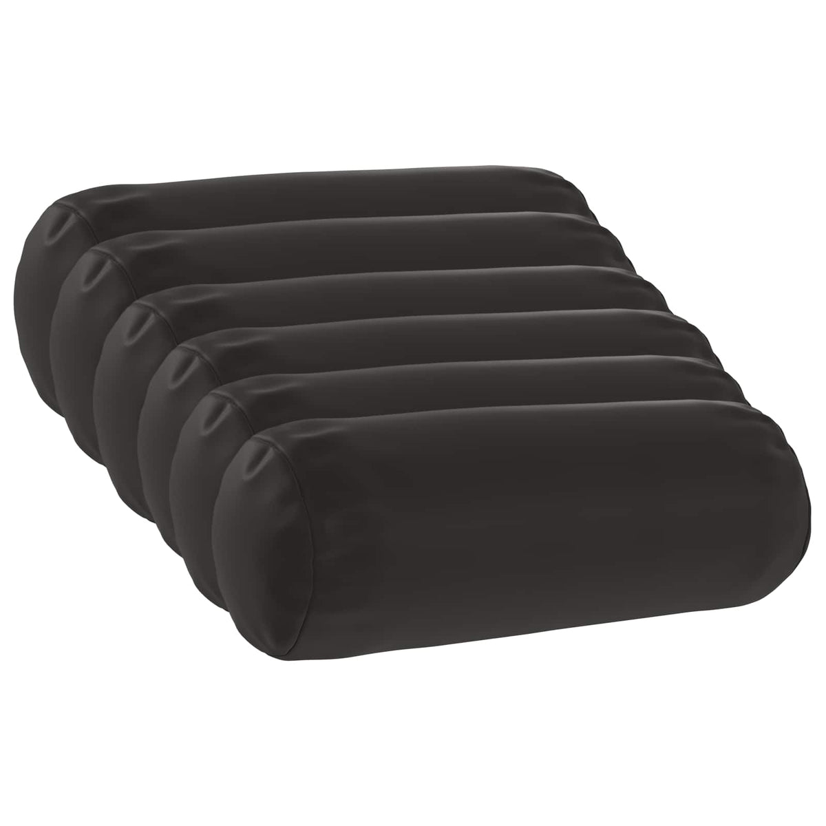 Vidaxl kussensloop 6 pcs heerlen zwart ø 15 x 40 cm polyester