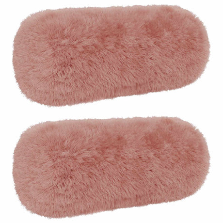 Vidaxl kussensloop 2 pcs heerlen roze ø 15 x 40 cm pv fleece