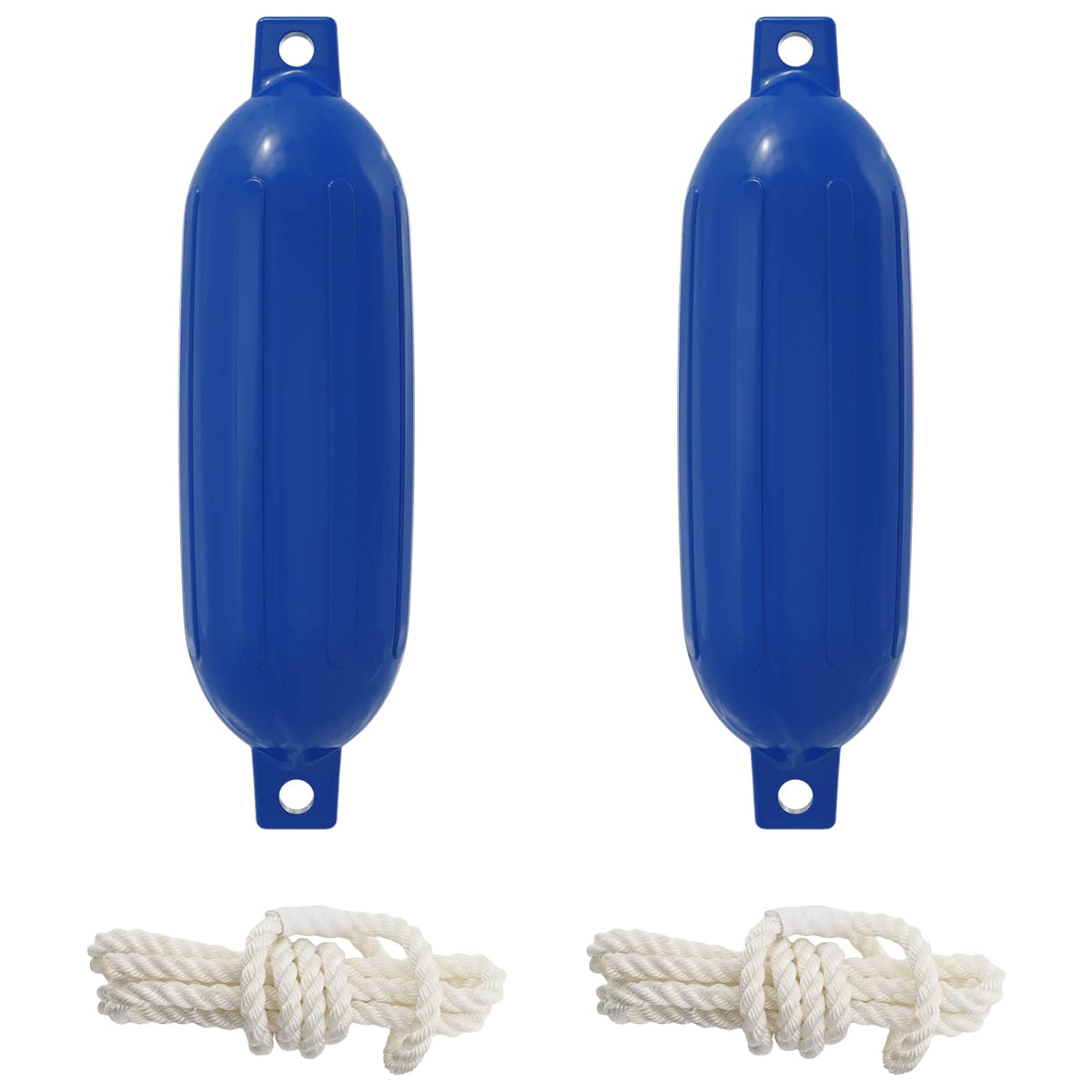 Vidaxl boot fenders 2 st ø 16 x 58 cm blauw pvc