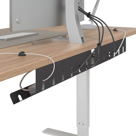 Vidaxl kabelgoot voor onder bureau 2 st zwart 44 x 11,5 x 13,5 cm