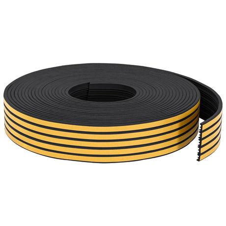 Vidaxl zelfklevende raamafdichting zwart 15 x 8 mm 100 m epdm-schuim