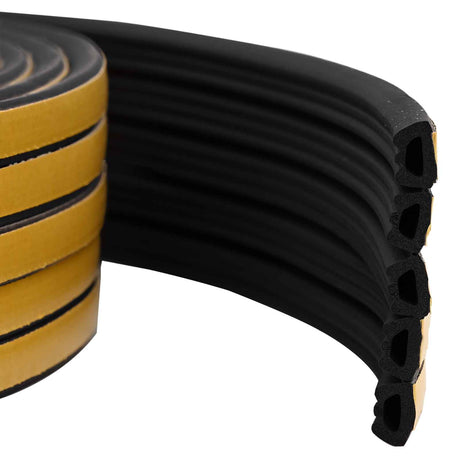 Vidaxl zelfklevende raamafdichting zwart 10 x 6 mm 100 m epdm-schuim