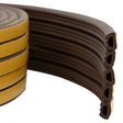 Vidaxl zelfklevende raamafdichting bruin 10 x 6 mm 12 m epdm-schuim