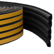 Vidaxl zelfklevende raamafdichting zwart 9 x 6 mm 12 m epdm-schuim