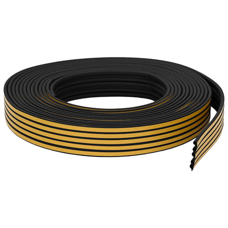 Vidaxl zelfklevende raamafdichting zwart 9 x 6 mm 100 m epdm-schuim