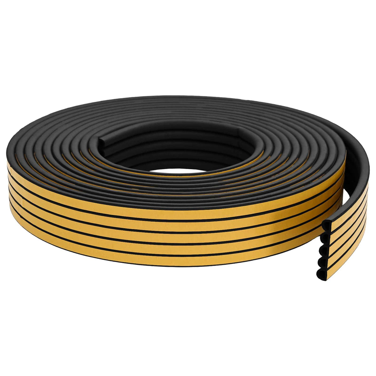 Vidaxl zelfklevende raamafdichting zwart 9 x 8 mm 50 m epdm-schuim