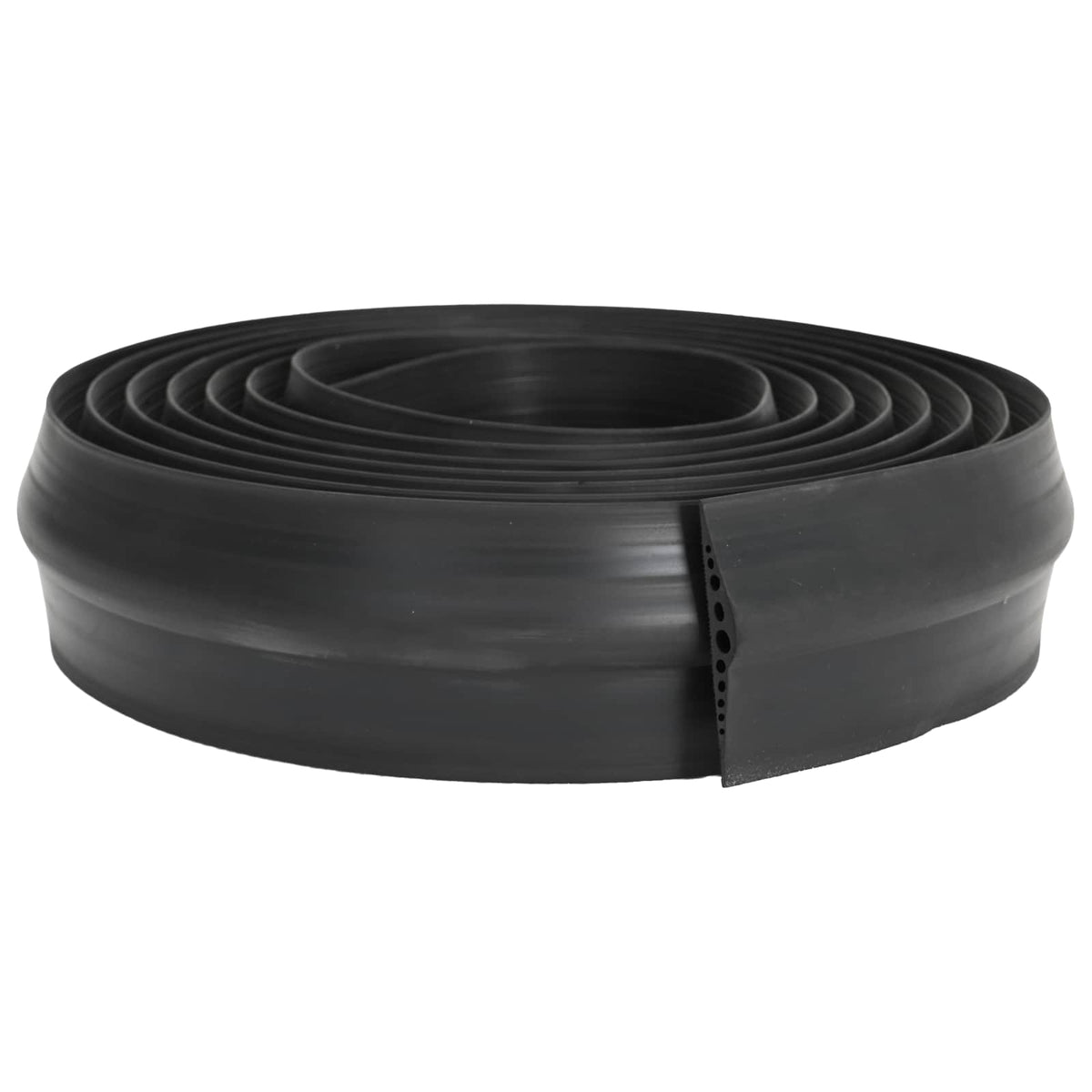 Vidaxl drempelprofiel voor garagedeur 155 x 28 mm 6 m epdm-rubber