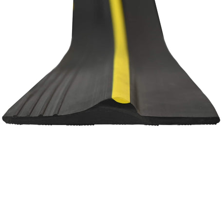 Vidaxl garage vloerseal zwart en geel 12 x 90 mm 2,5 m pvc