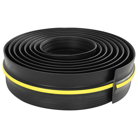 Vidaxl garage vloerseal zwart en geel 12 x 90 mm 3 m pvc
