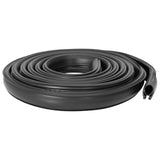 Vidaxl garage deurafsluiting zwart 41 x 33 mm 5,5 m pvc