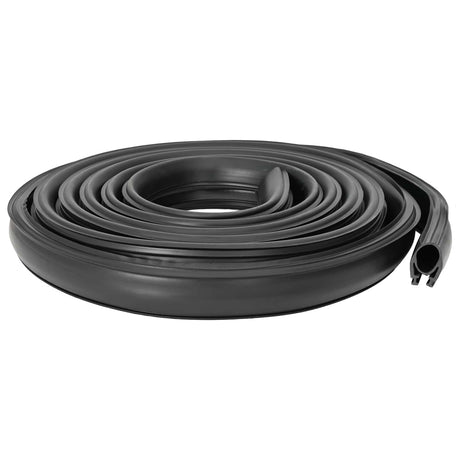 Vidaxl garage deurafsluiting zwart 41 x 33 mm 5,5 m pvc