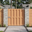 Vidaxl tuinpoort 100 x 100 cm wpc en aluminium bruin