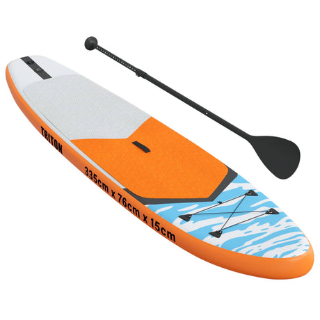 Vidaxl opblaasbaar stand up paddle board triton 335 x 76 x 15 cm blauw