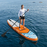 Vidaxl sup board met zitplaats 2-in-1 triton 305 x 76 x 15 cm blauw