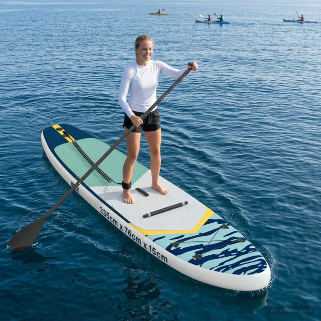 Vidaxl sup board met zitplaats 2-in-1 apex 335 x 76 x 15 cm