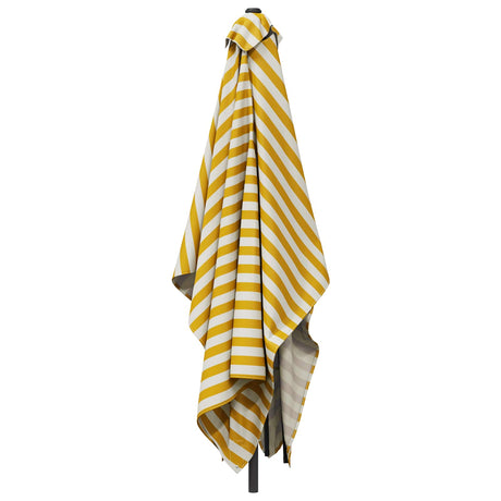 Vidaxl tuinparasol 200 x 300 cm polyester rechthoekig geel en wit