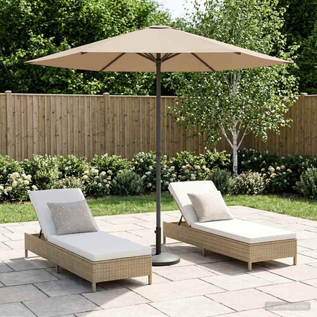 Vidaxl tuinparasol rechthoekig 2,3 x 2,3 m polyester taupe