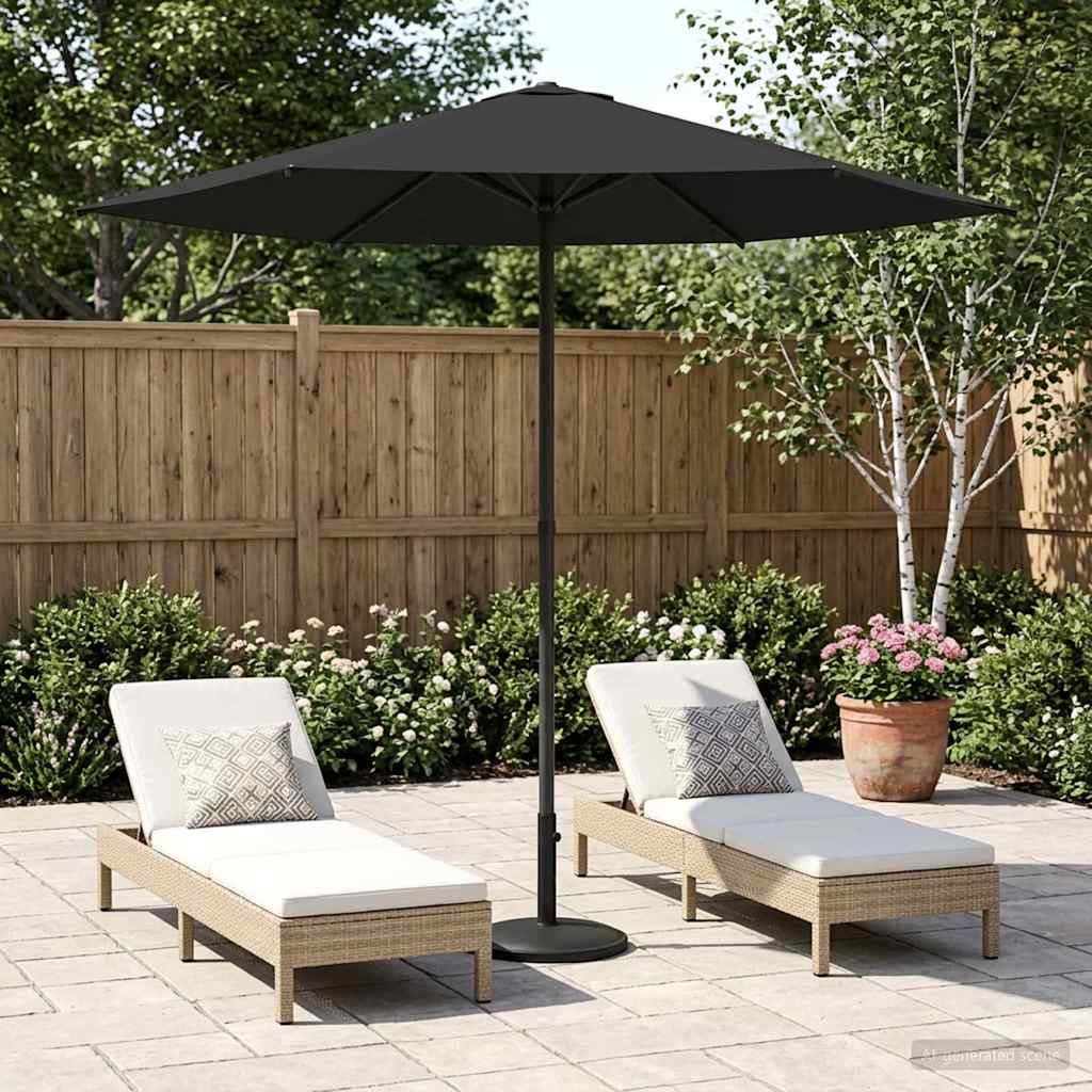 Vidaxl tuinparasol 230 x 230 cm polyester rechthoekig antracietkleurig