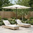 Vidaxl tuinparasol 300 x 300 cm polyester rechthoekig crèmekleurig