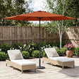 Vidaxl tuinparasol 300 x 300 cm polyester rechthoekig terracotta