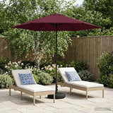 Vidaxl tuinparasol met basis 230 x 230 cm polyester rechthoekig