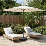 Vidaxl tuinparasol met basis 300 x 300 cm polyester rechthoekig