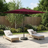 Vidaxl tuinparasol met led-lampen en voet 200 x 300 cm polyester