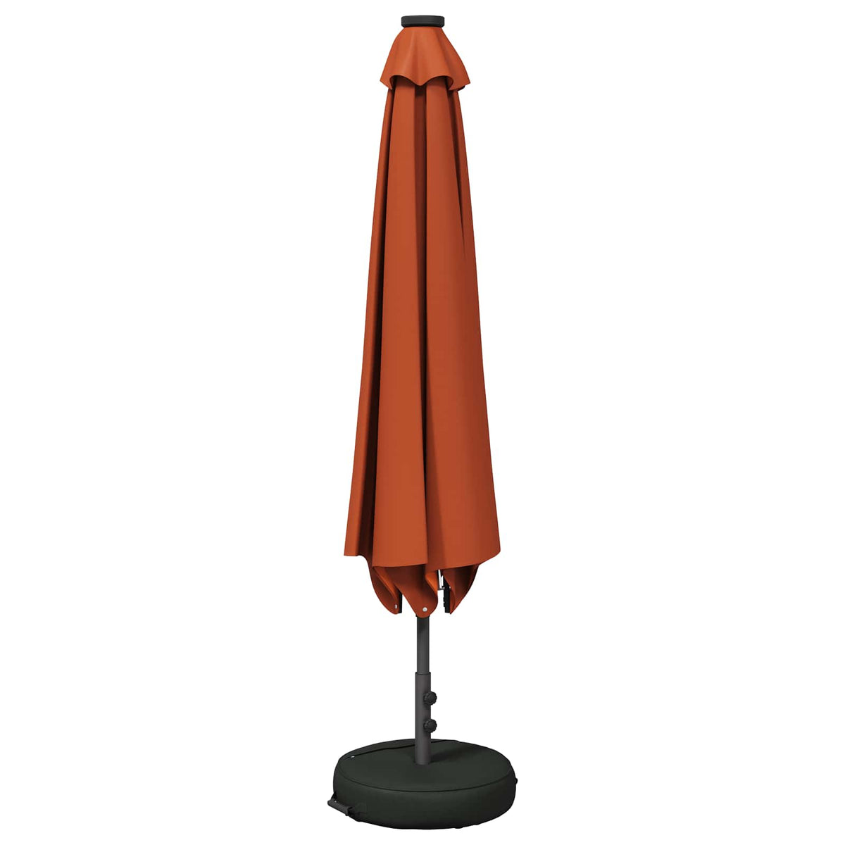 Vidaxl tuinparasol met led-lampen en voet 230 x 230 cm polyester