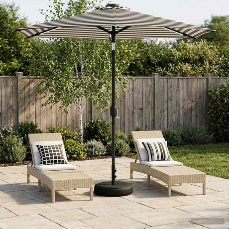 Vidaxl tuinparasol met led-lampen en voet 230 x 230 cm polyester