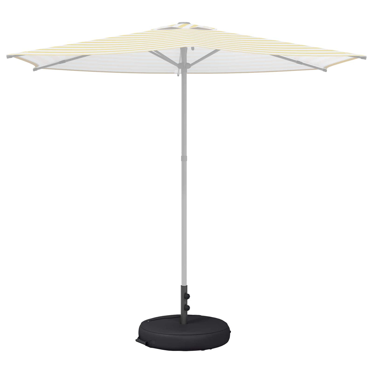 Vidaxl patio parasolvoet 53 x 53 x 40 cm staal zwart