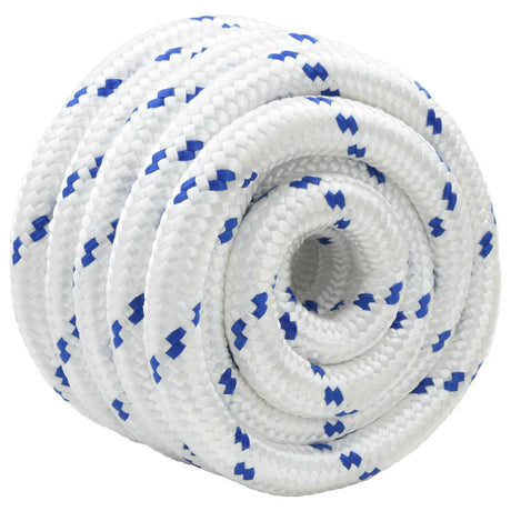 Vidaxl boottouw 5 mm 5 m wit en blauw