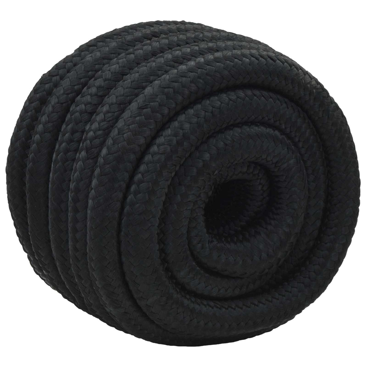 Vidaxl boottouw 4 mm 10 m zwart