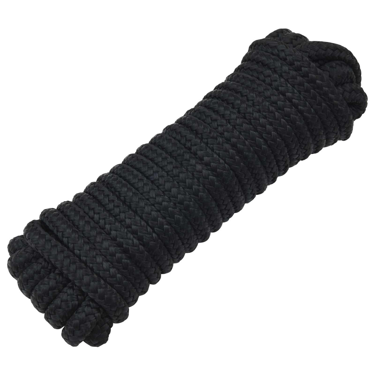 Vidaxl boottouw 14 mm 15 m zwart polyester