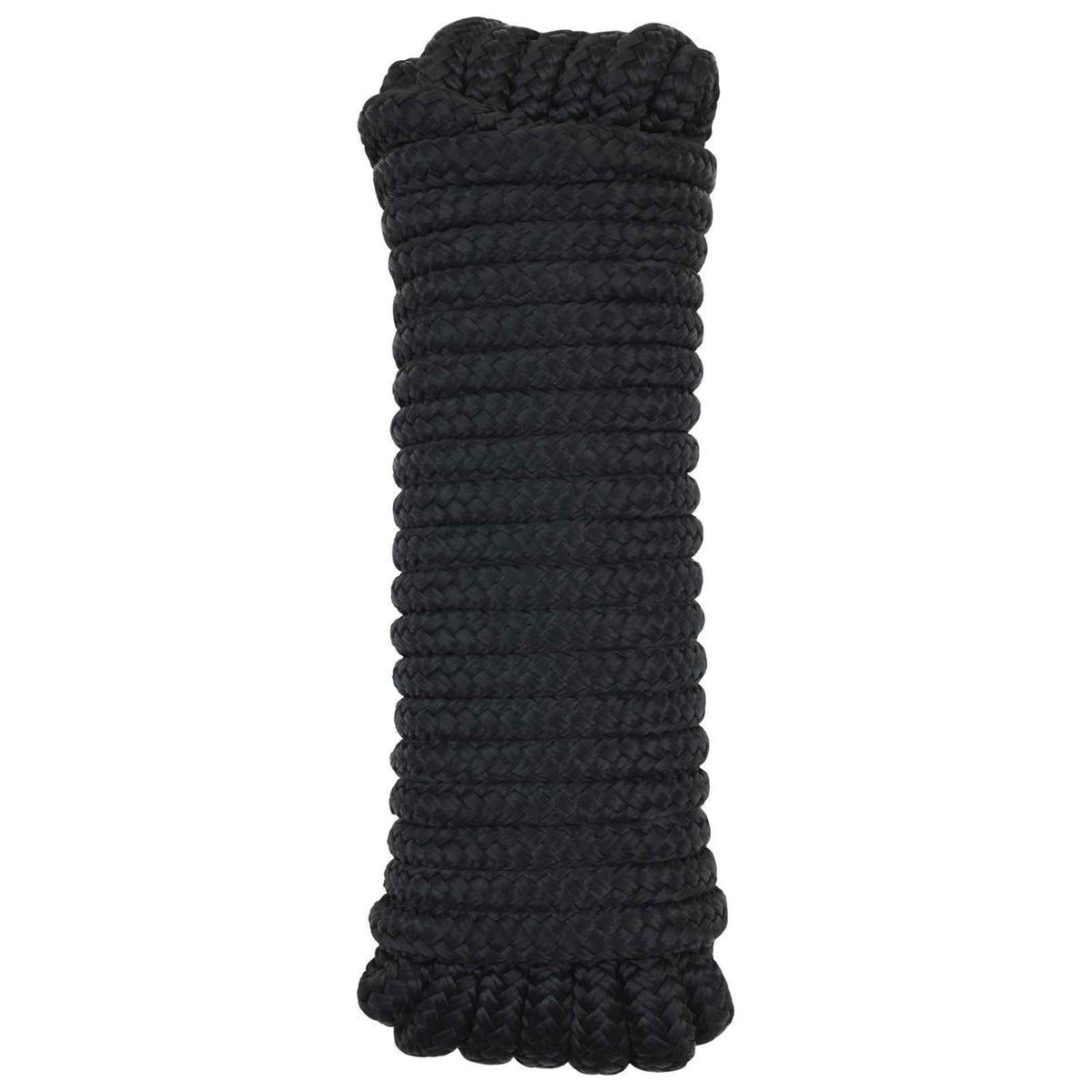 Vidaxl boottouw 14 mm 15 m zwart polyester