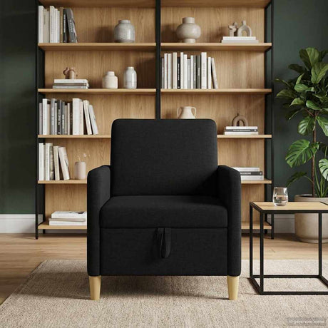Vidaxl bank met opslag zwart 72 x 78 x 87 cm polyester