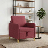 Vidaxl bank met opslag wijnrood 72 x 78 x 87 cm polyester