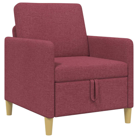 Vidaxl bank met opslag wijnrood 72 x 78 x 87 cm polyester